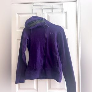 Purple Under Armour UA storm zip up hoodie in size small